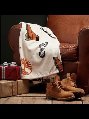 Timberland Limited Edition Plush Blanket New